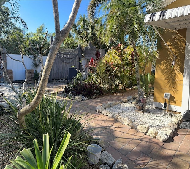 view of yard featuring a patio area