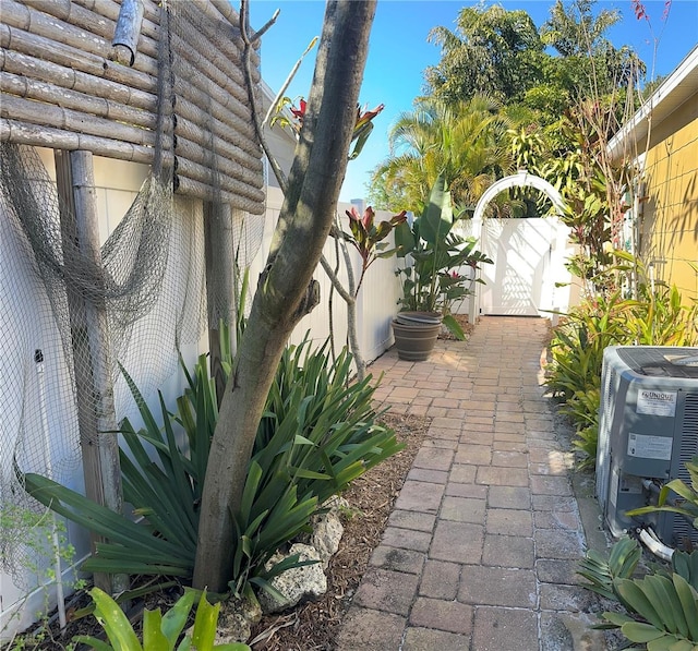 view of patio / terrace featuring central air condition unit