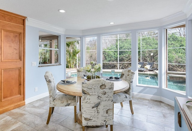 view of sunroom / solarium