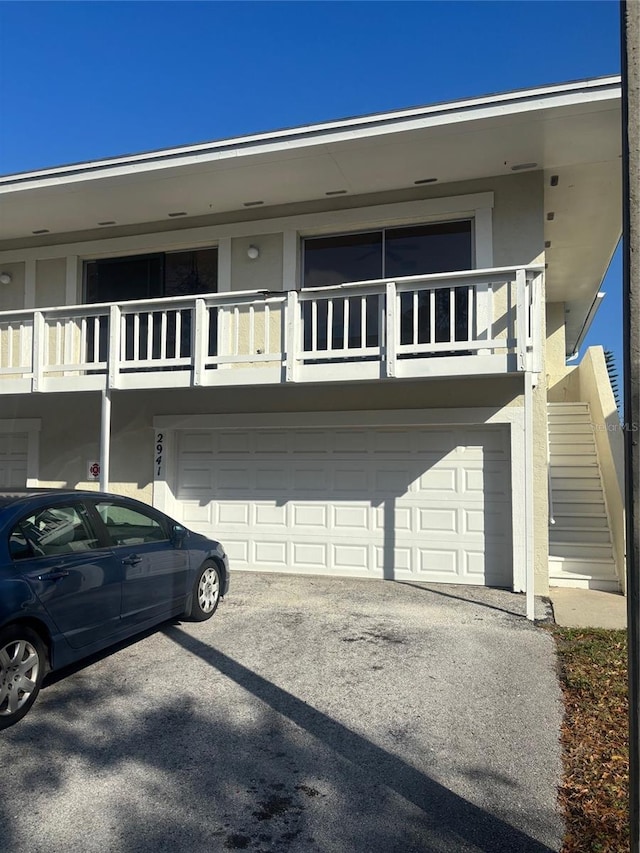 exterior space with stucco siding