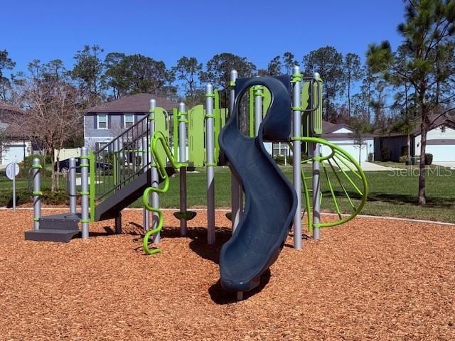 view of jungle gym