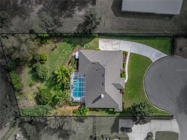 birds eye view of property