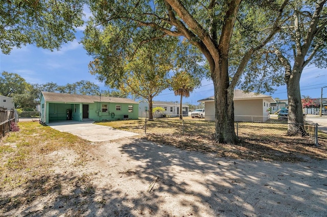 view of ranch-style home