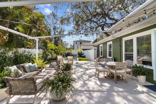 view of patio / terrace with outdoor lounge area