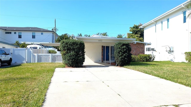 exterior space with a carport