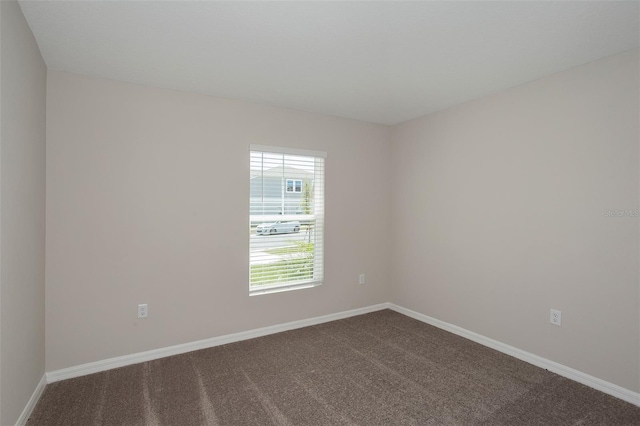 view of carpeted empty room