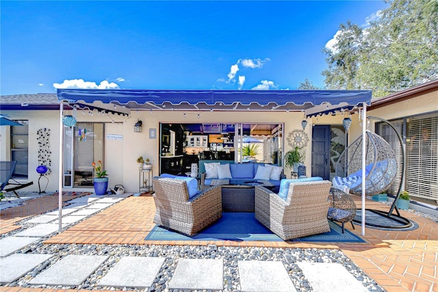 view of patio / terrace with an outdoor living space