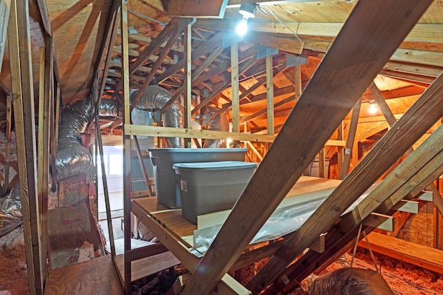 view of attic