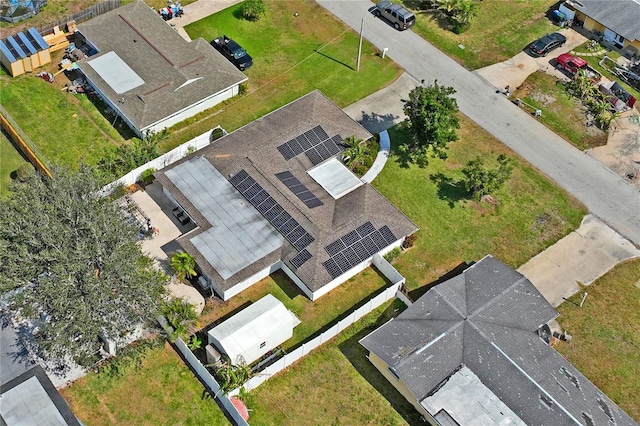 bird's eye view featuring a residential view