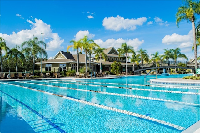 view of pool