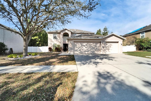 view of front of house featuring a garage