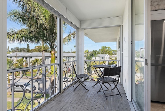 view of balcony