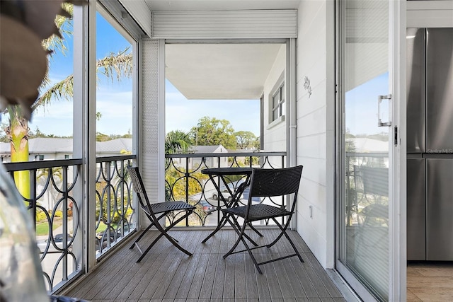 view of balcony