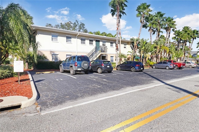 view of uncovered parking lot