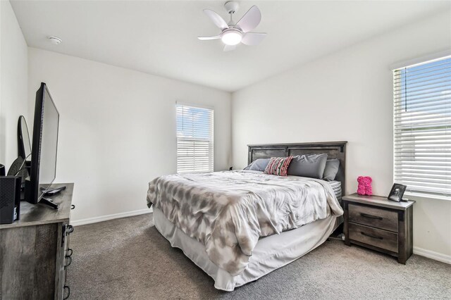 16126 Sunday Stroll Way, Odessa, FL 33556 - bedroom featuring carpet flooring, baseboards, and ceiling fan