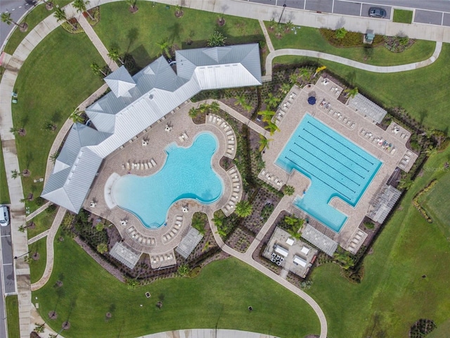 16126 Sunday Stroll Way, Odessa, FL 33556 - aerial view of a pool