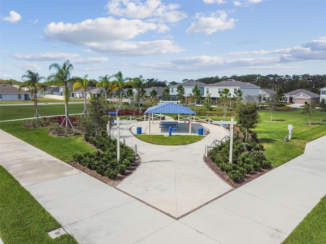 16126 Sunday Stroll Way, Odessa, FL 33556 - view of community featuring a gazebo, a residential view, and a yard