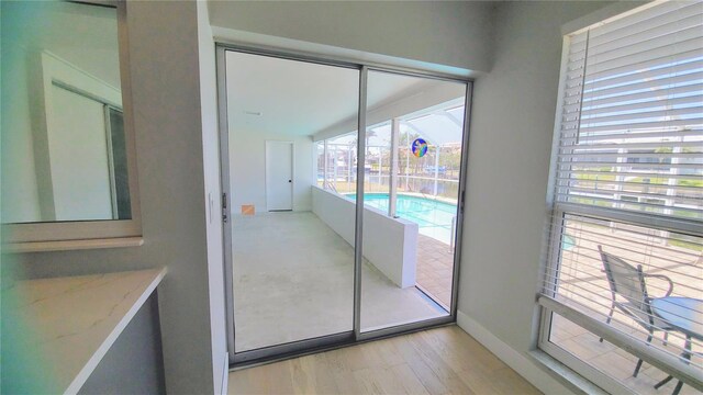 2821 Coral Way, Punta Gorda, FL 33950 - entryway with light wood-style floors and baseboards