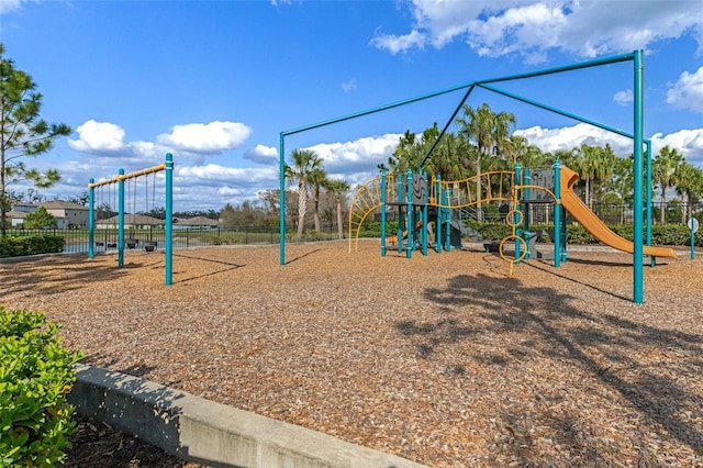 view of play area