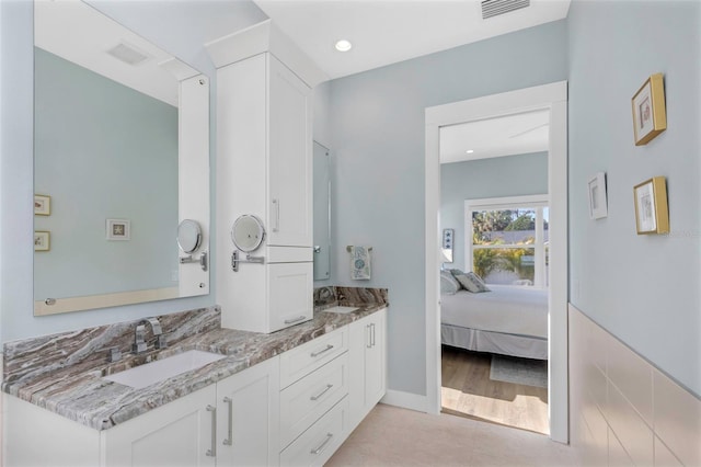 bathroom featuring vanity