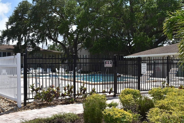 pool with fence