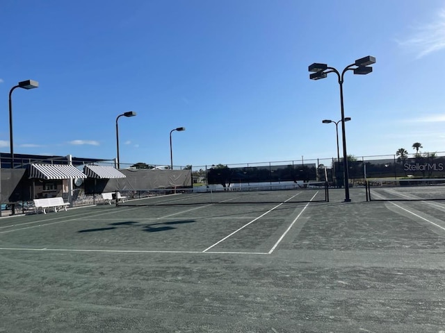 view of tennis court