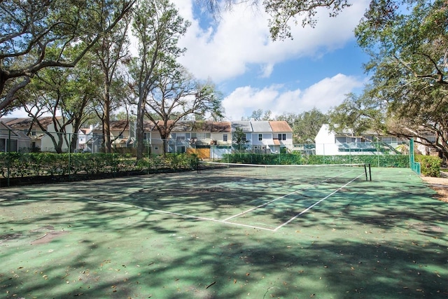 view of tennis court