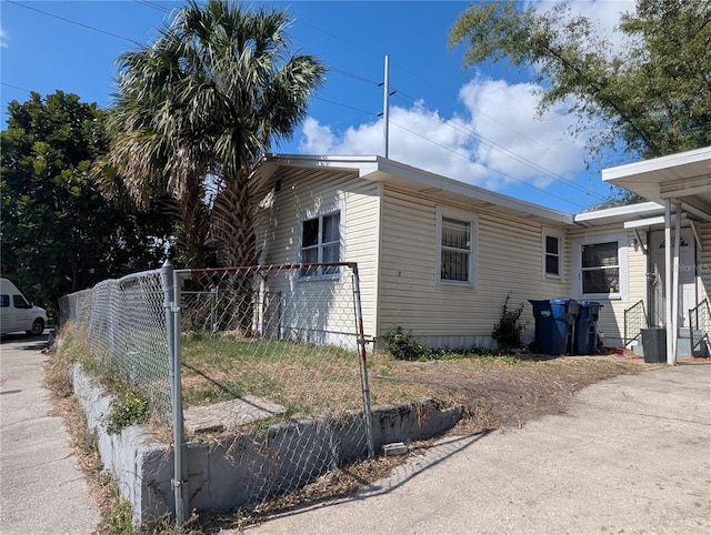 view of property exterior