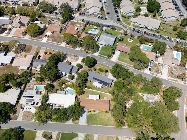 drone / aerial view featuring a residential view