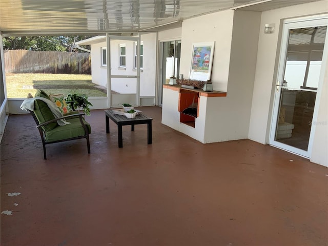 view of sunroom / solarium