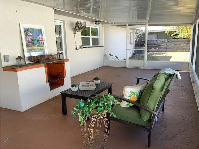 view of sunroom / solarium