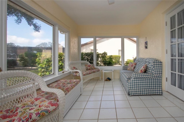 sunroom featuring plenty of natural light