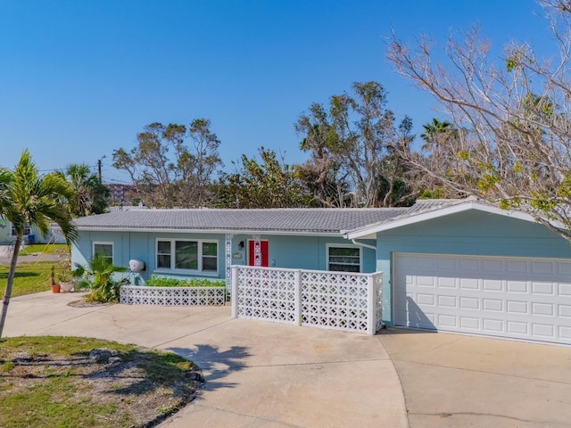 ranch-style house with a garage