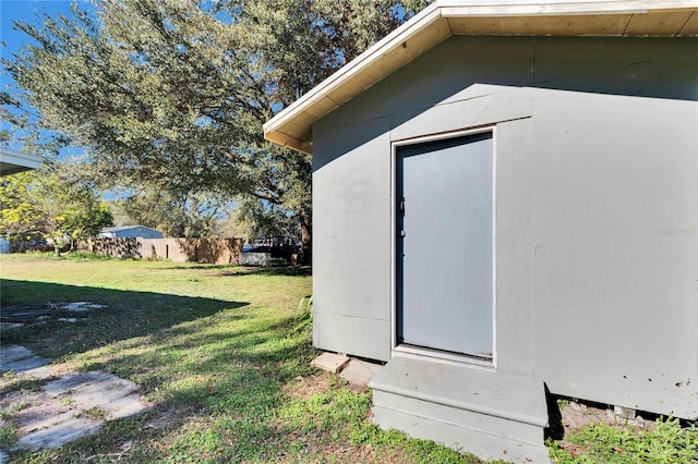 exterior space with fence