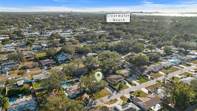 drone / aerial view featuring a residential view