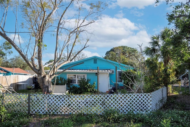 view of back of property