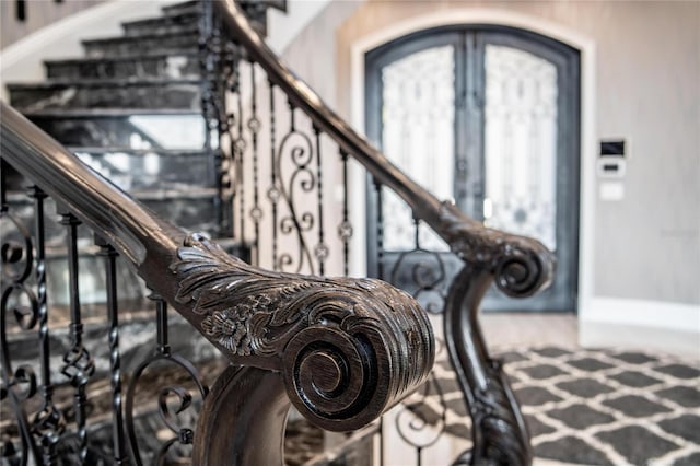 stairs with a wealth of natural light