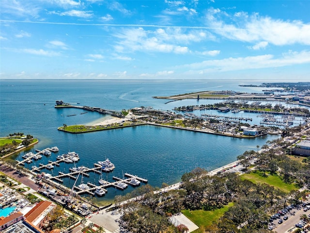 105 4th Ave NE Unit 418, Saint Petersburg, FL 33701 - drone / aerial view with a water view