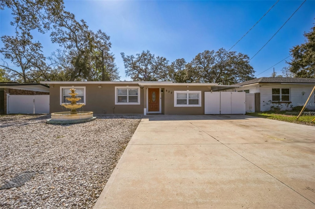 view of ranch-style house