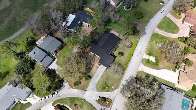 aerial view featuring a residential view