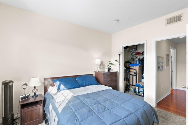 bedroom with a closet