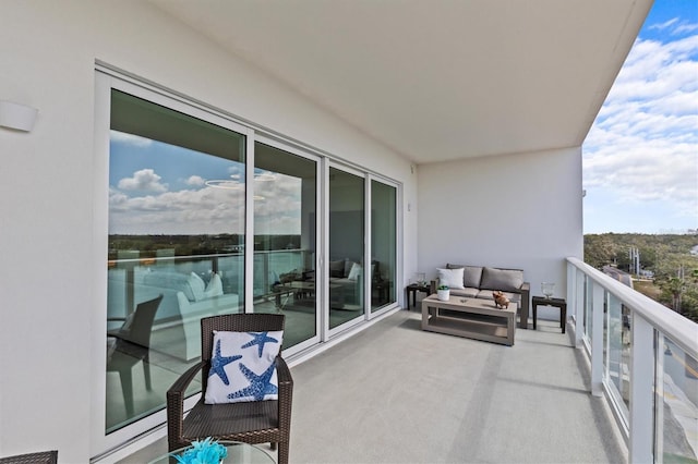 balcony with an outdoor living space