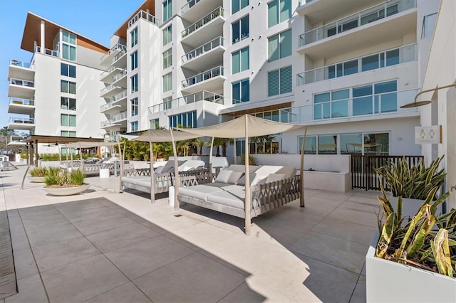 view of home's community with a patio