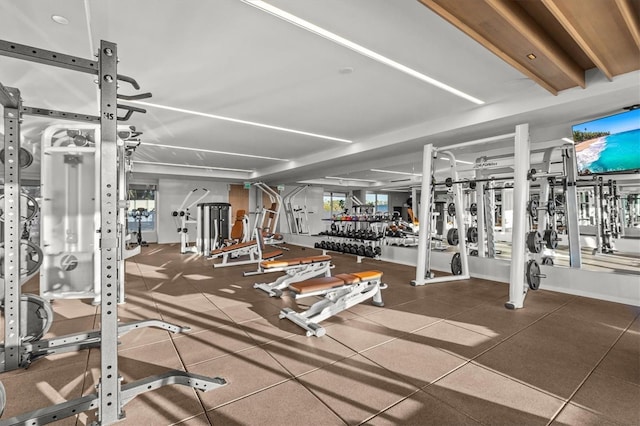 view of exercise room