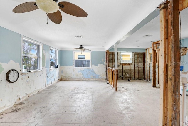 empty room featuring visible vents