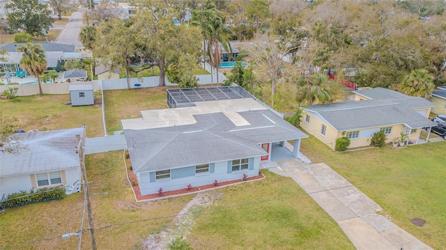 birds eye view of property