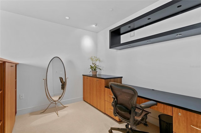 450 Knights Run Ave Unit 1704, Tampa, FL 33602 - office area featuring light carpet and recessed lighting
