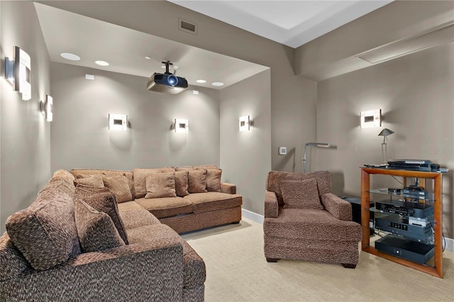 450 Knights Run Ave Unit 1704, Tampa, FL 33602 - home theater featuring carpet and recessed lighting
