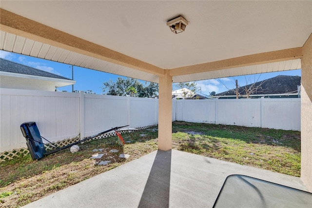 view of patio / terrace with a fenced backyard