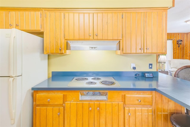 kitchen with white appliances